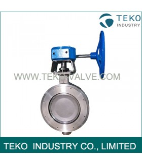 Carbon Steel High Performance Butterfly Valves , Flanged Butterfly Valve With Bubble Tight Shutoff